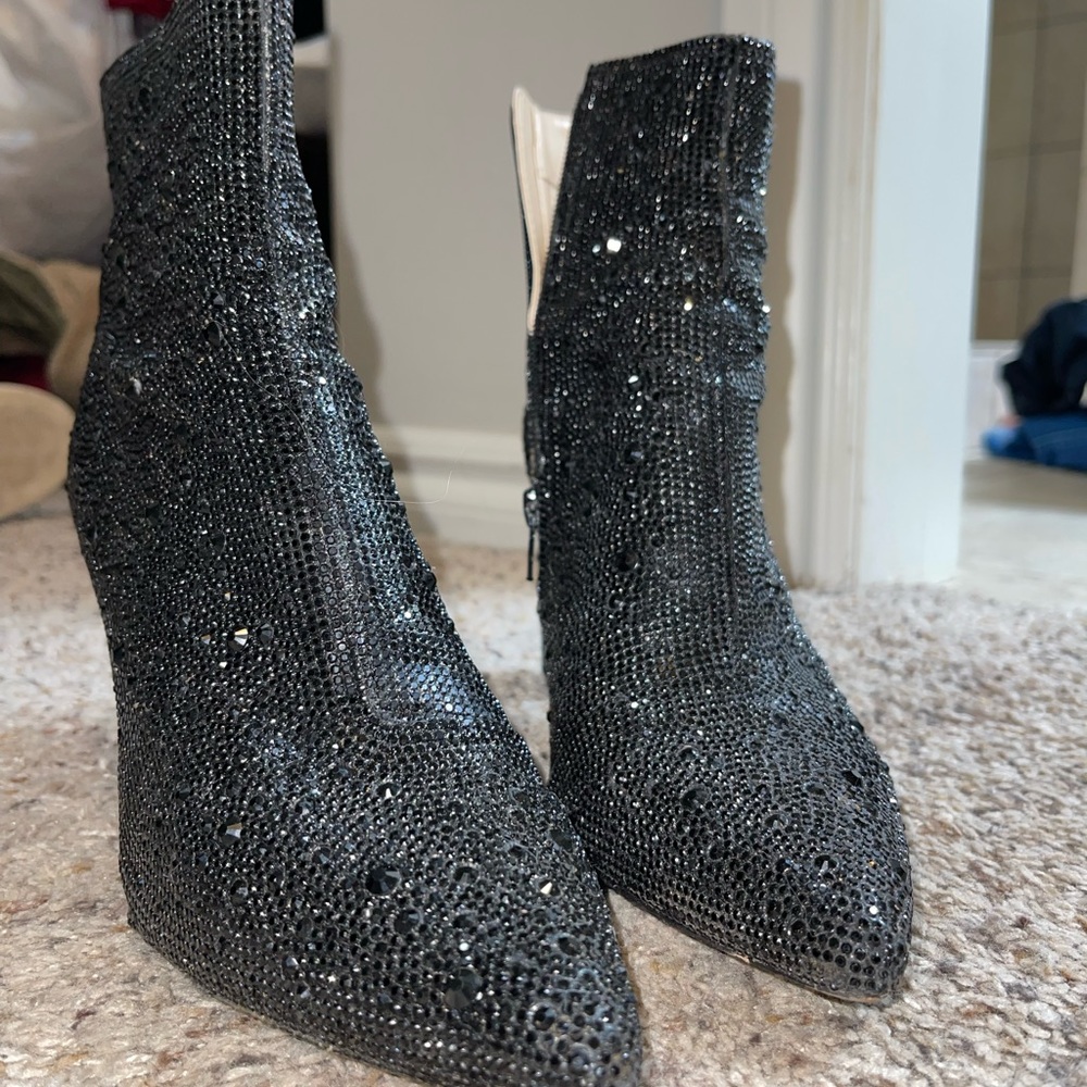 Betsey Johnson Rhinestone Boots
